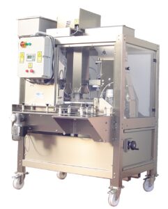 Automatic monoblock for wine and oil bottles