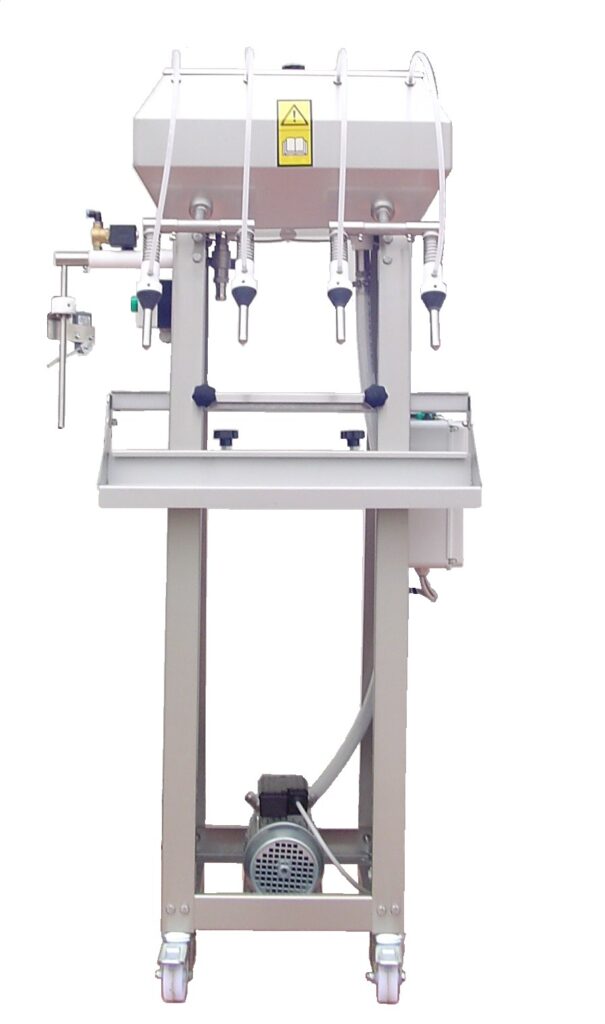 Filling machine for wine and oil bottles